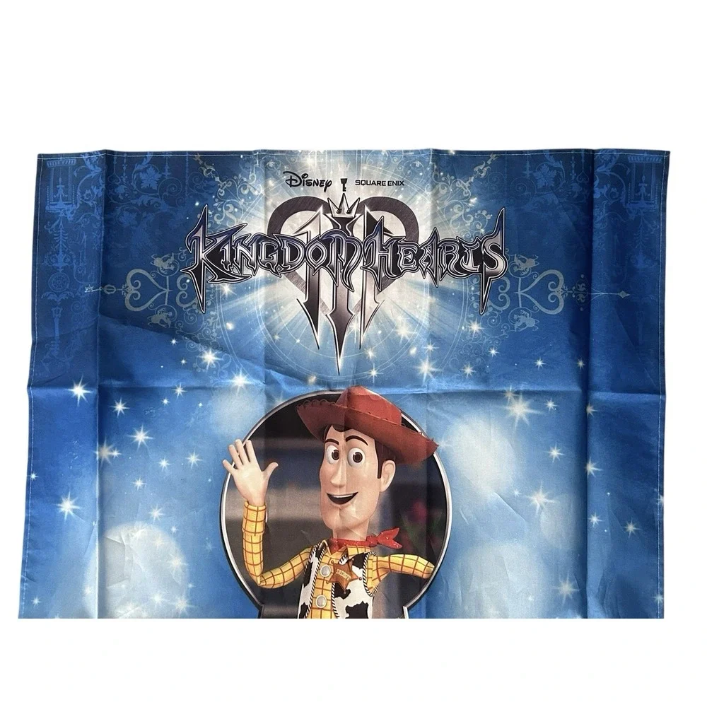 Disney Square Enix Kingdom Hearts Wall Tapestry Flag Toy Story Sora Woody Banner